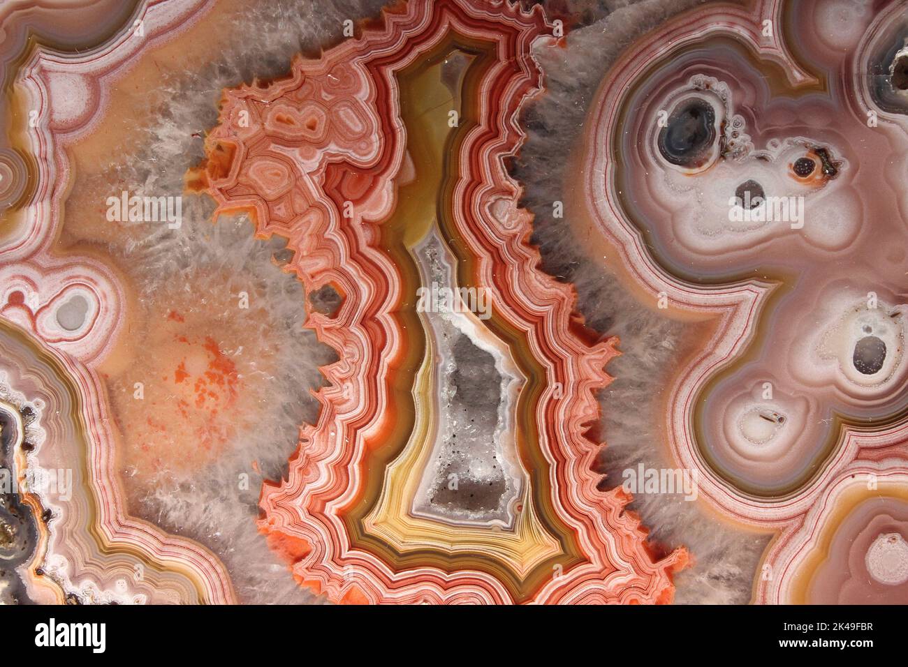 Agate Slice, Brésil Banque D'Images