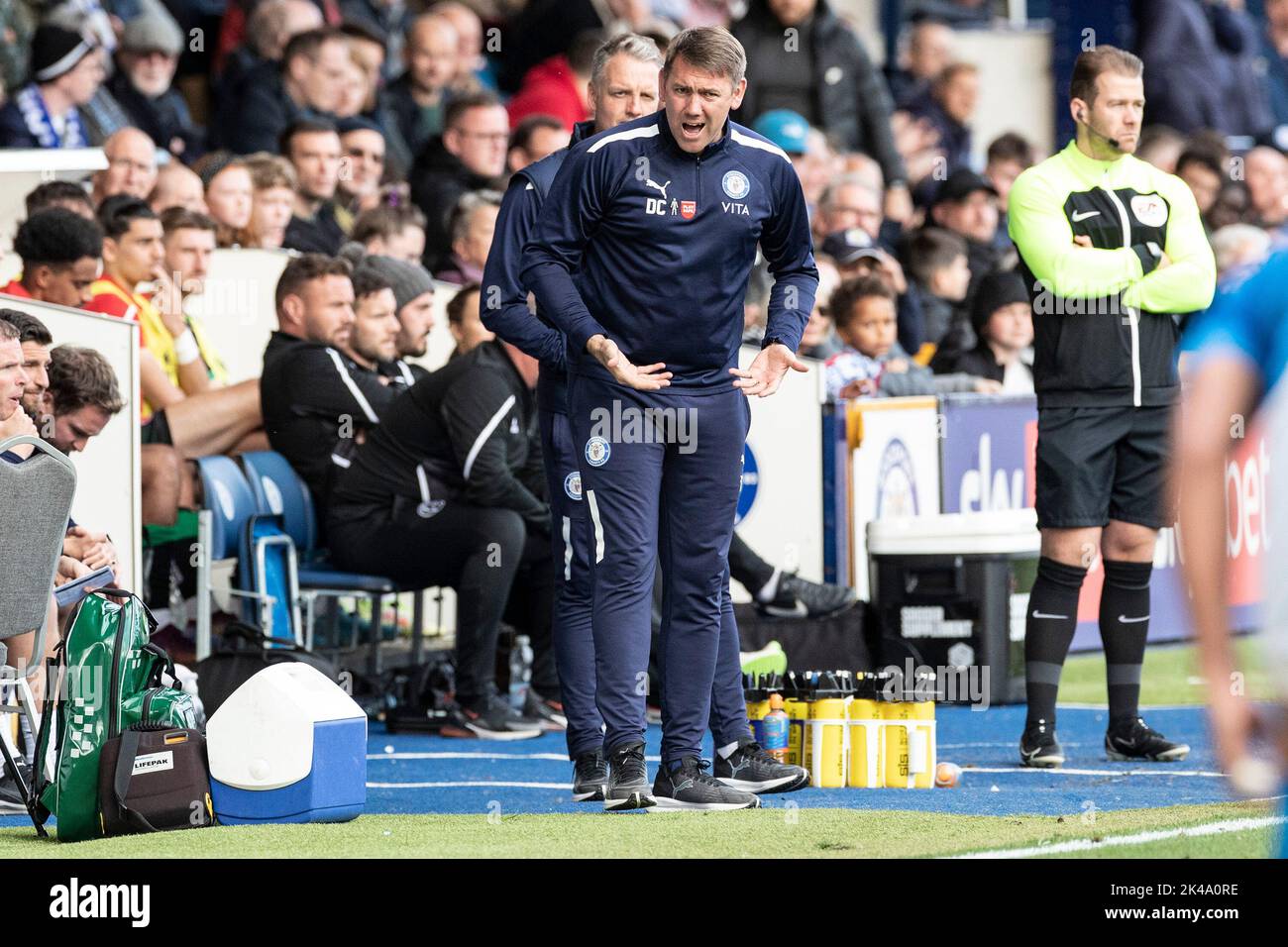 Stockport, Royaume-Uni. 1st octobre 2022during le match de la Sky Bet League 2 entre Stockport County et Walsall au stade Edgeley Park, Stockport, le samedi 1st octobre 2022. (Crédit : Mike Morese | MI News) crédit : MI News & Sport /Alay Live News Banque D'Images