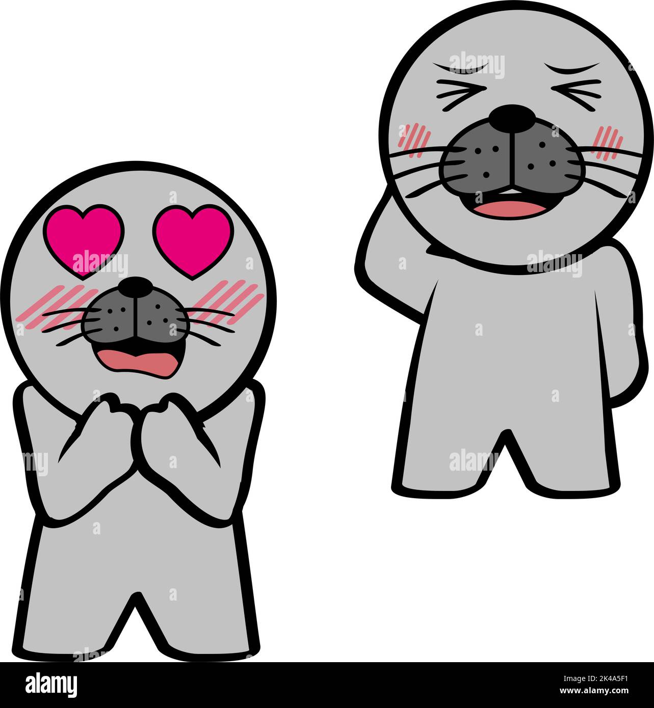 ensemble d'expressions de dessin animé de personnage de chevreau de chibi sur pied mignon au format vectoriel Illustration de Vecteur