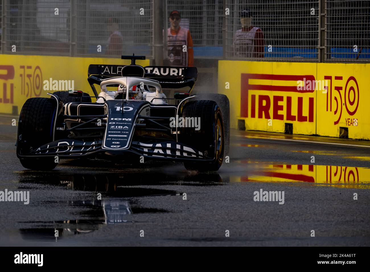 Marina Bay, Singapour, 01st octobre 2022, Pierre Gasly, de France, est