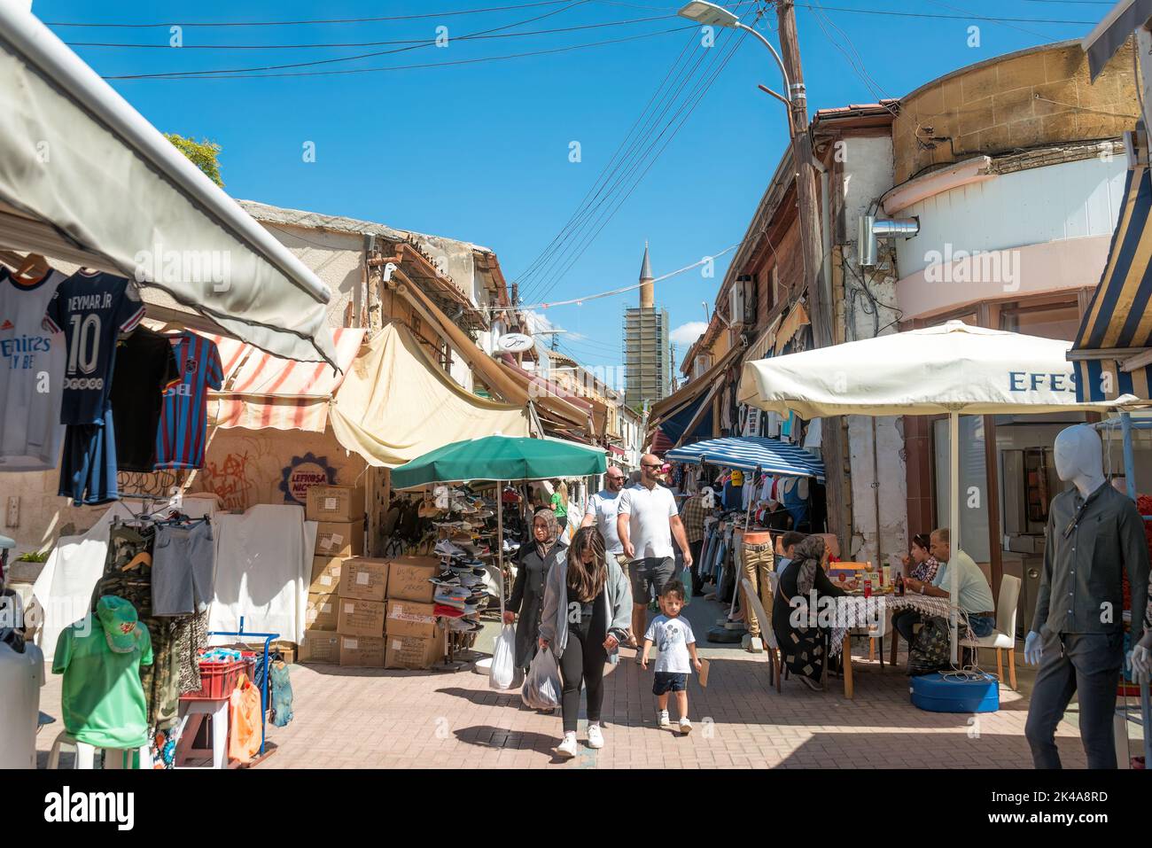 Nicosie, Chypre - 24 octobre 2022 : bazar sur la partie nord occupée de Nicosie Banque D'Images