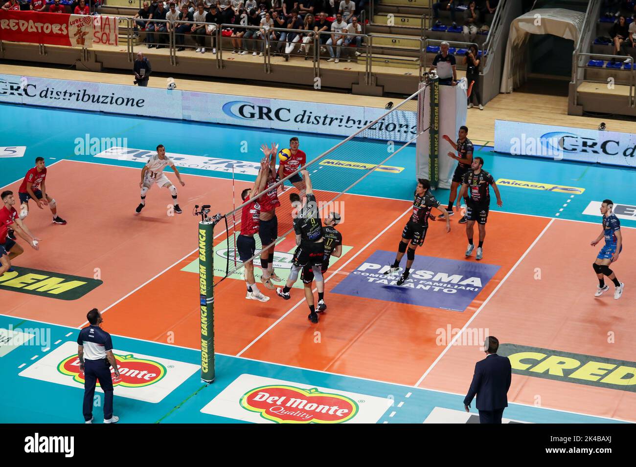 Taranto, Italie. 01st octobre 2022. Ivan Zaytsev (Cucine Lube Civitanova) pic pendant Gioiella Prisma Taranto vs Cucine Lube Civitanova, Volleyball Italien Serie A Men SuperLeague Championship Championship à Taranto, Italie, 01 octobre 2022 Credit: Independent photo Agency/Alay Live News Banque D'Images