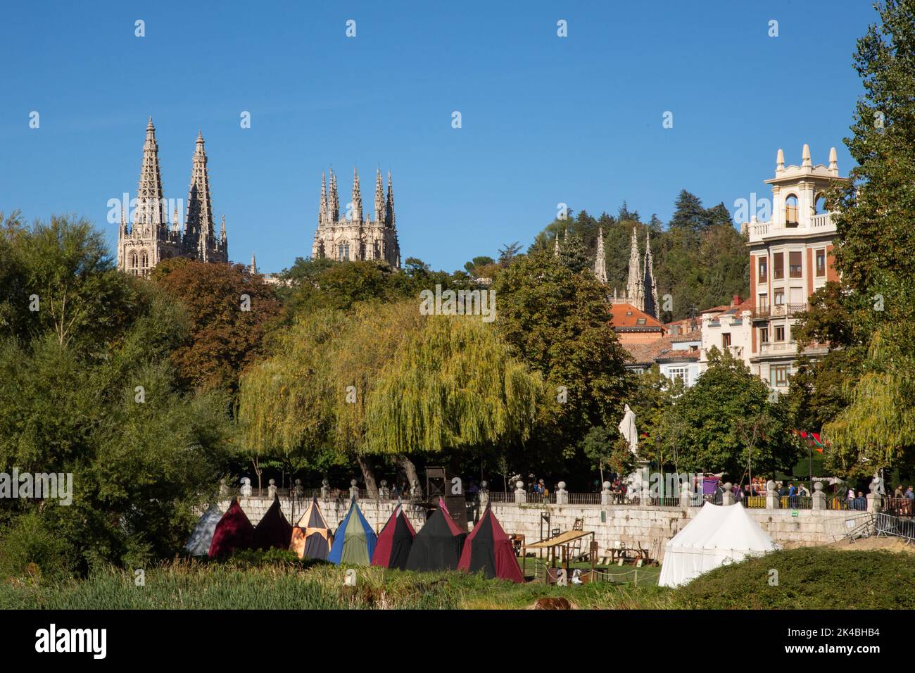 1 octobre 2022, Burgos, Burgos/Castilla y LeÃ³n, Espagne: Pendant Burgos Cidiano Fest en l'honneur de Rodrigo DíAZ de Vivar aka El CID Campeador, célébré à Burgos. (Credit image: © Juan Carlos García Mate/Pacific Press via ZUMA Press Wire) Banque D'Images