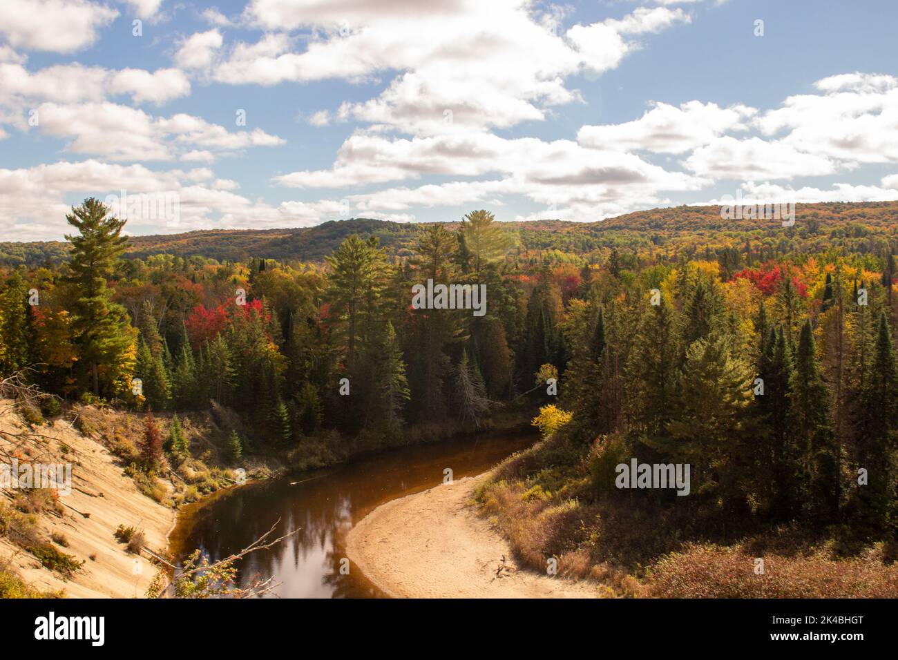 Photos panoramiques du parc provincial Arrowhead. Reconnaissance de la nature canadienne Banque D'Images
