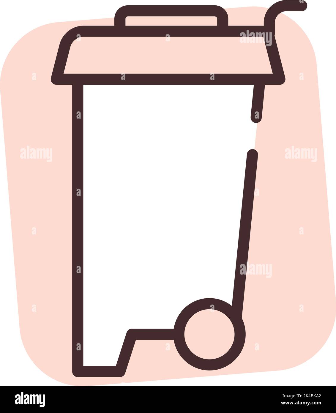 Pollution par les ordures, illustration, vecteur sur fond blanc. Illustration de Vecteur