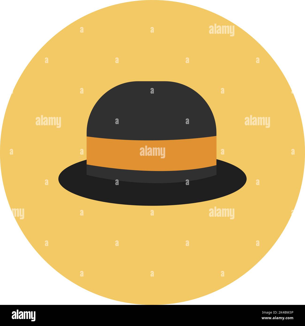 Chapeau de mode ancien, illustration, vecteur sur fond blanc. Illustration de Vecteur