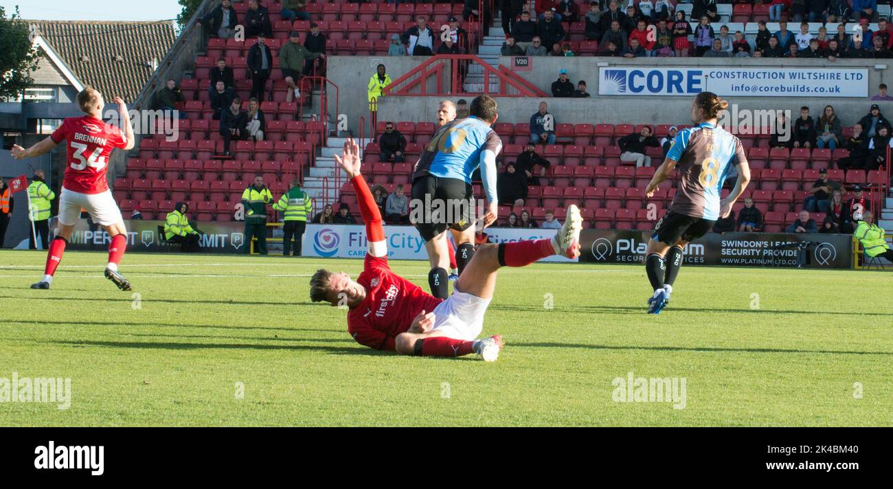 Swindon Town / Northampton Town, au County Ground Swindon. Un jeu à la maison pour Swindon malgré la perte de 2,1. (Terry Scott/SPP) crédit : SPP Sport Press photo. /Alamy Live News Banque D'Images