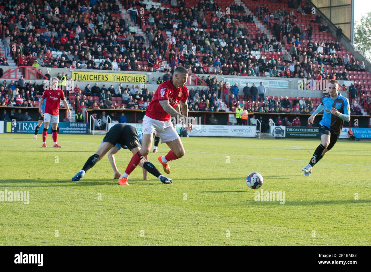 Swindon Town / Northampton Town, au County Ground Swindon. Un jeu à la maison pour Swindon malgré la perte de 2,1. (Terry Scott/SPP) crédit : SPP Sport Press photo. /Alamy Live News Banque D'Images