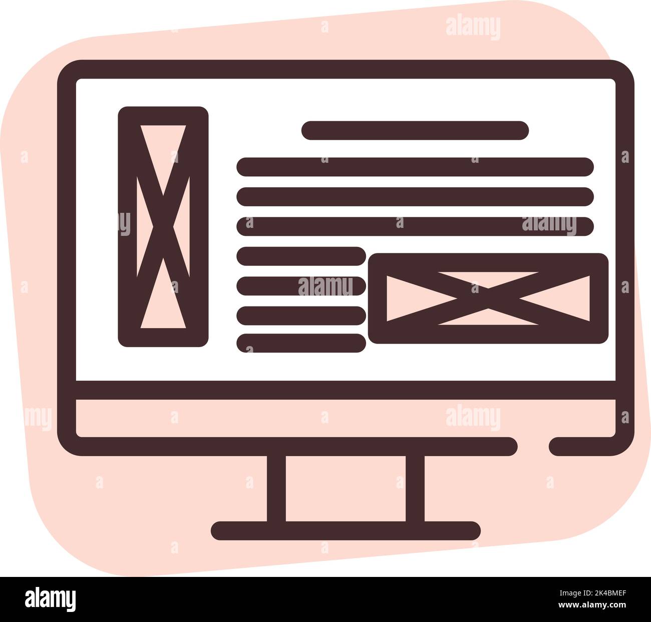 Site de conception graphique, illustration, vecteur sur fond blanc. Illustration de Vecteur