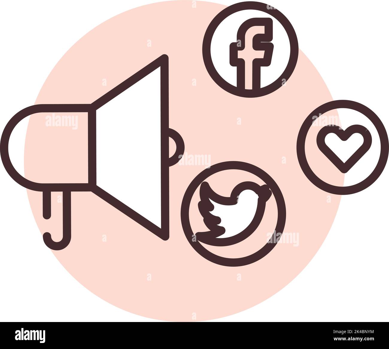 Marketing smm, illustration, vecteur sur fond blanc. Illustration de Vecteur