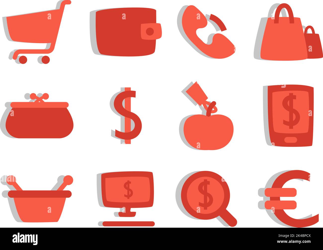 Gestion du marché, illustration, vecteur sur fond blanc. Illustration de Vecteur