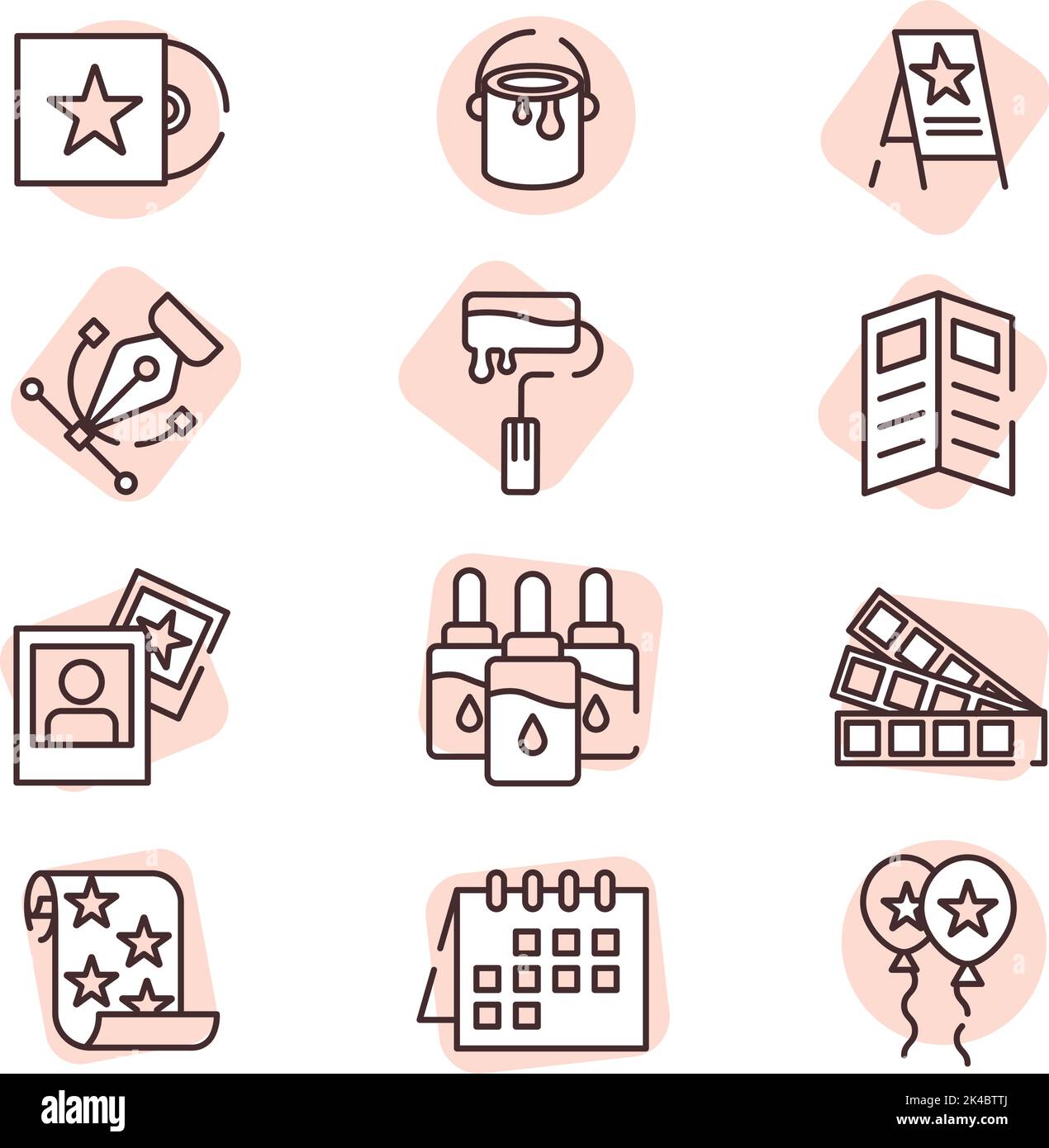 Impression du produit, illustration, vecteur sur fond blanc. Illustration de Vecteur