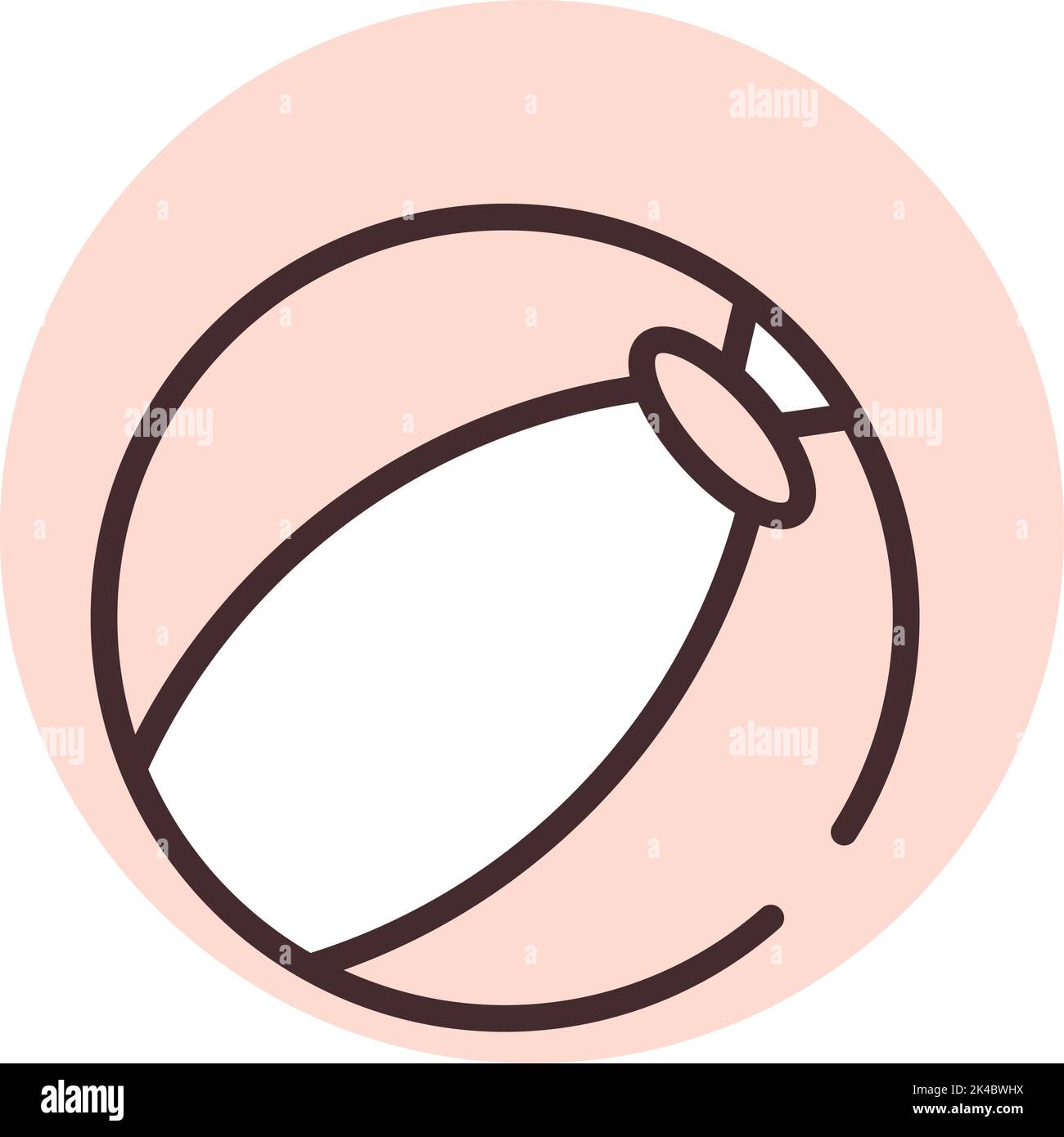 Ballon gonflable d'été, illustration, vecteur sur fond blanc. Illustration de Vecteur