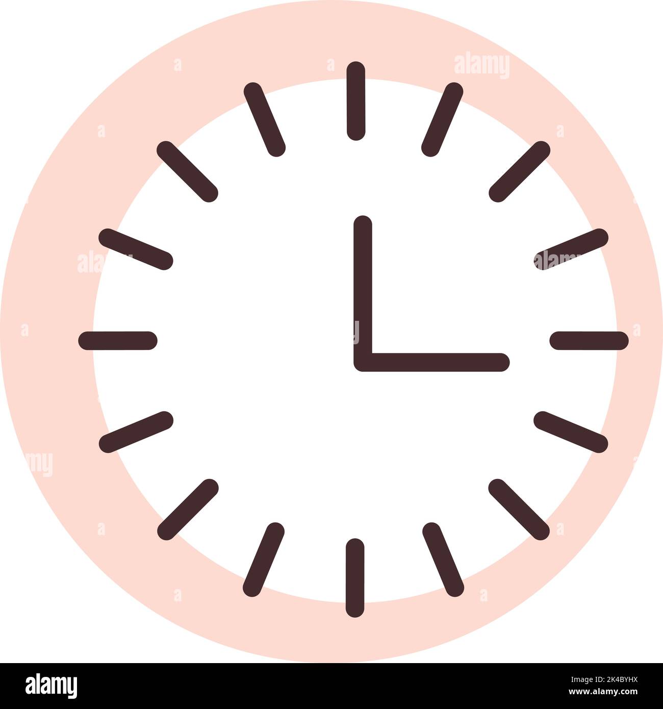 Horloge murale, illustration, vecteur sur fond blanc. Illustration de Vecteur