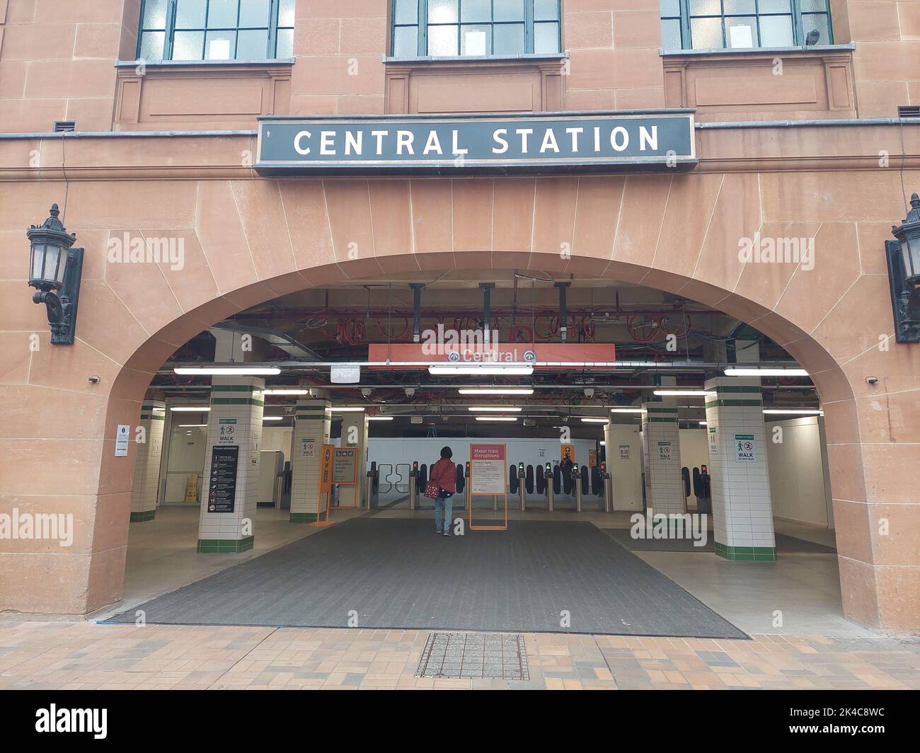 L'entrée de la gare centrale de Sydney, en Australie Banque D'Images