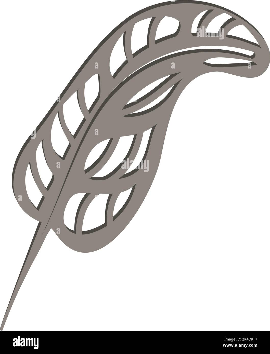 silhouette d'un stylo stylisé Image Vectorielle Stock - Alamy