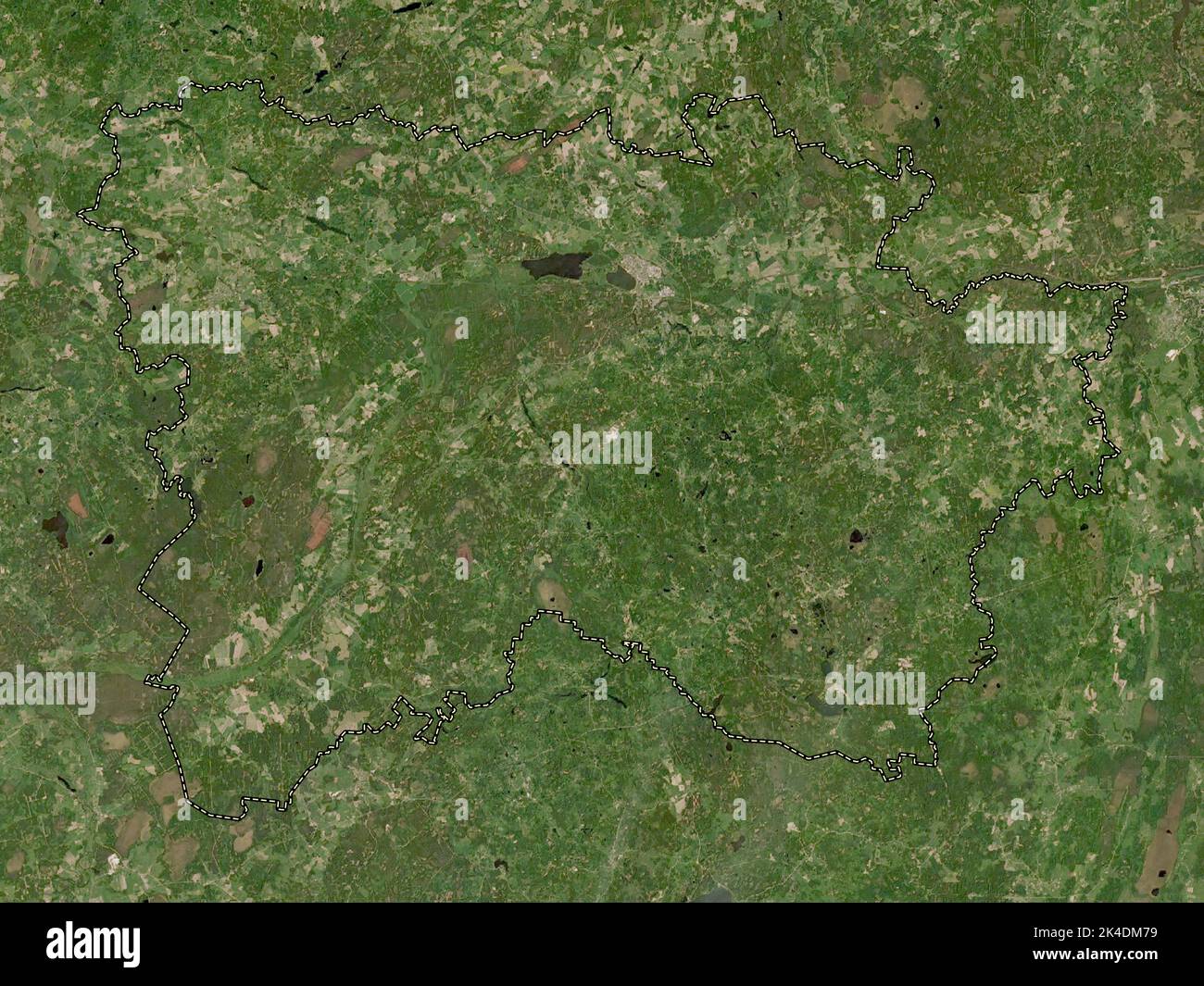 Voru, comté d'Estonie. Carte satellite basse résolution Banque D'Images