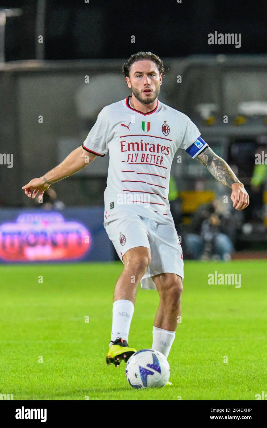 Davide Calabria de Milan pendant le football italien série Un match Empoli FC vs AC Milan sur 01 octobre 2022 au stade Carlo Castellani à Empoli, Italie (photo de Fabio Fagiolini/LiveMedia) Banque D'Images