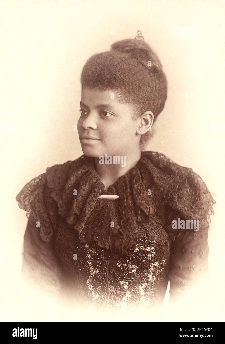 Mary Garrity (photographe américaine) - photographie d'Ida B. Wells-Barnett (Afican- journaliste d'investigation américaine) - c1893 Banque D'Images