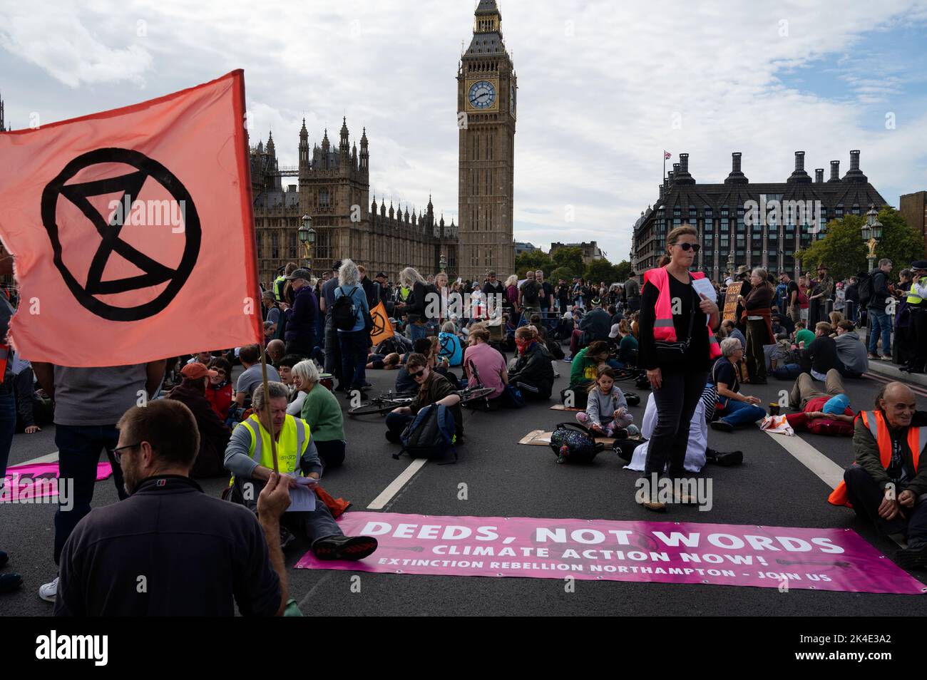 Londres. Les gens protestent contre l'industrie pétrolière et la crise du coût de la vie. Banque D'Images