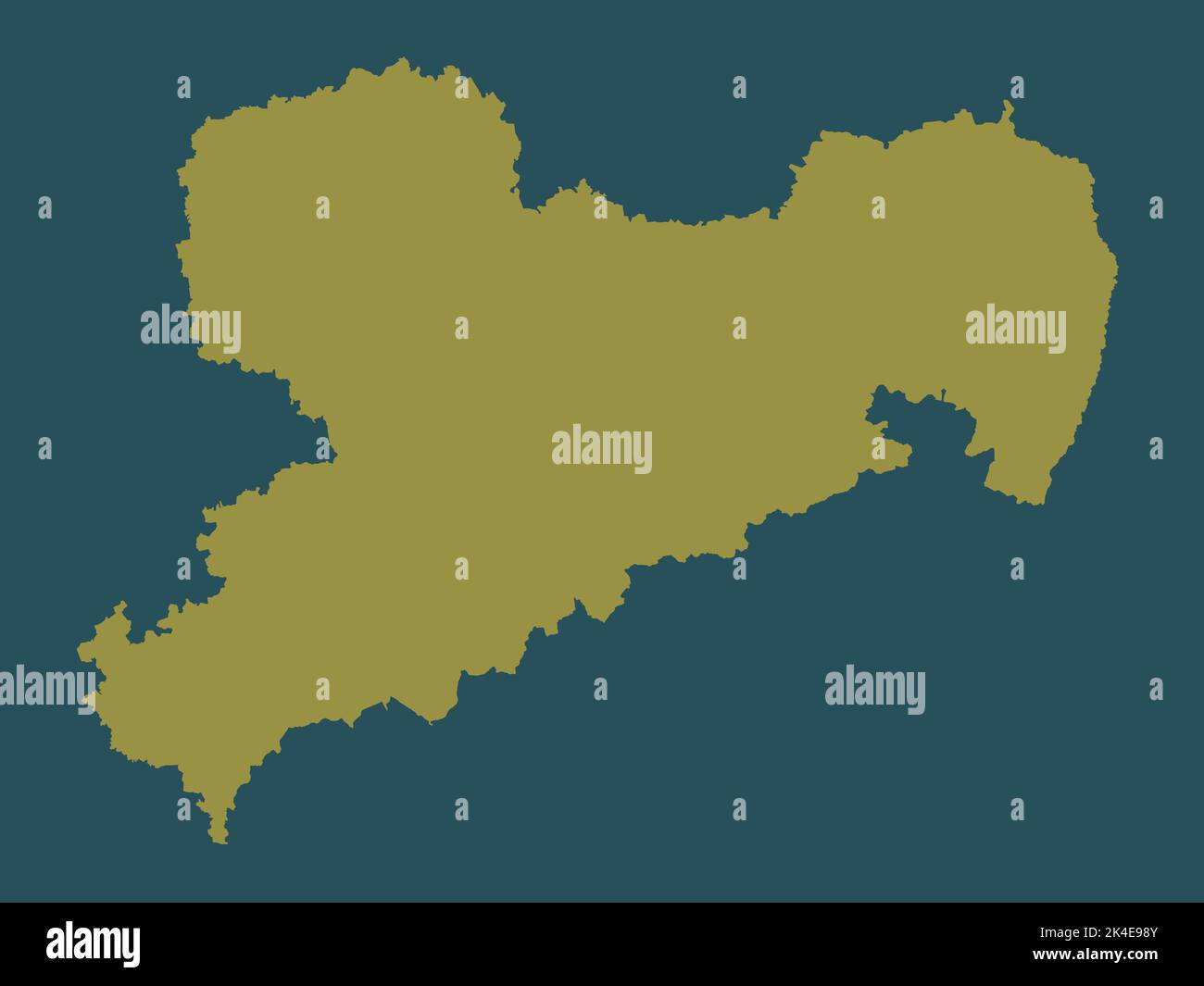 Sachsen, État d'Allemagne. Forme de couleur unie Banque D'Images