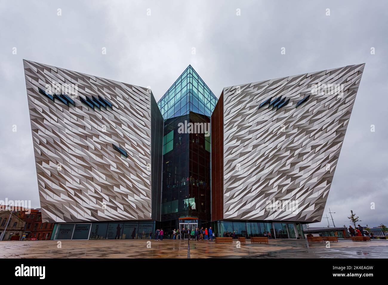 Le musée du Titanic à Belfast en Irlande Banque D'Images