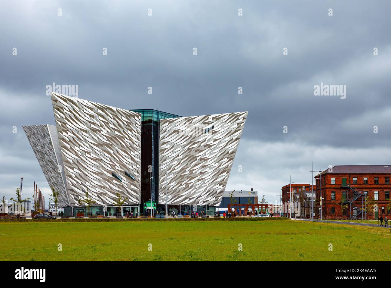 Le musée du Titanic à Belfast en Irlande Banque D'Images