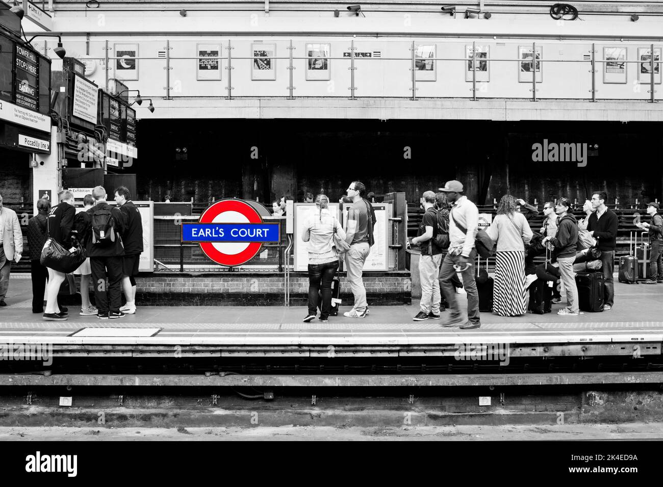 Station de métro Earls court, Londres, Angleterre Banque D'Images