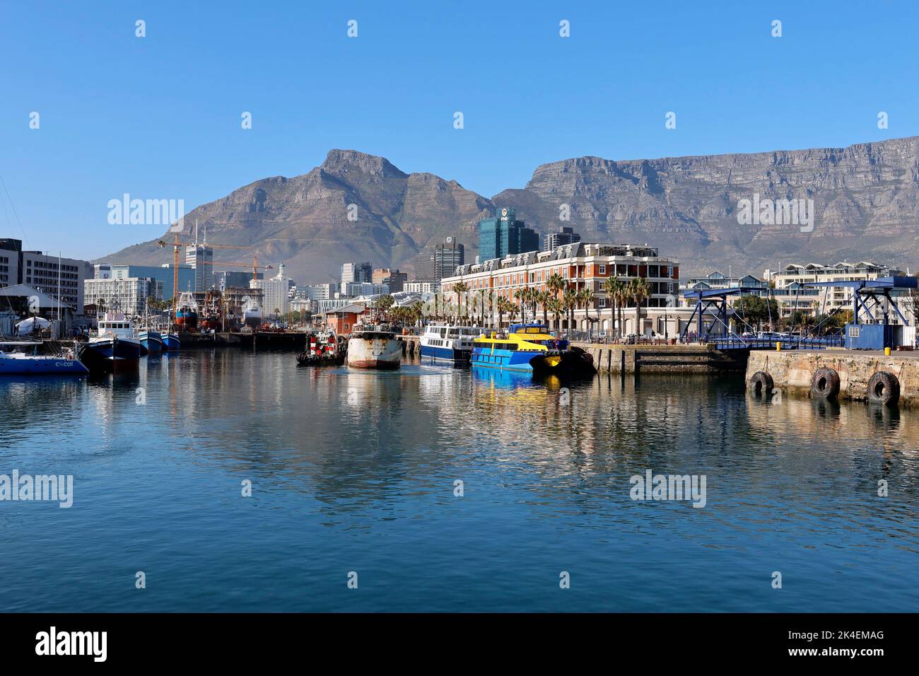 Le front de mer V&A à Cape Town, Afrique du Sud. Banque D'Images