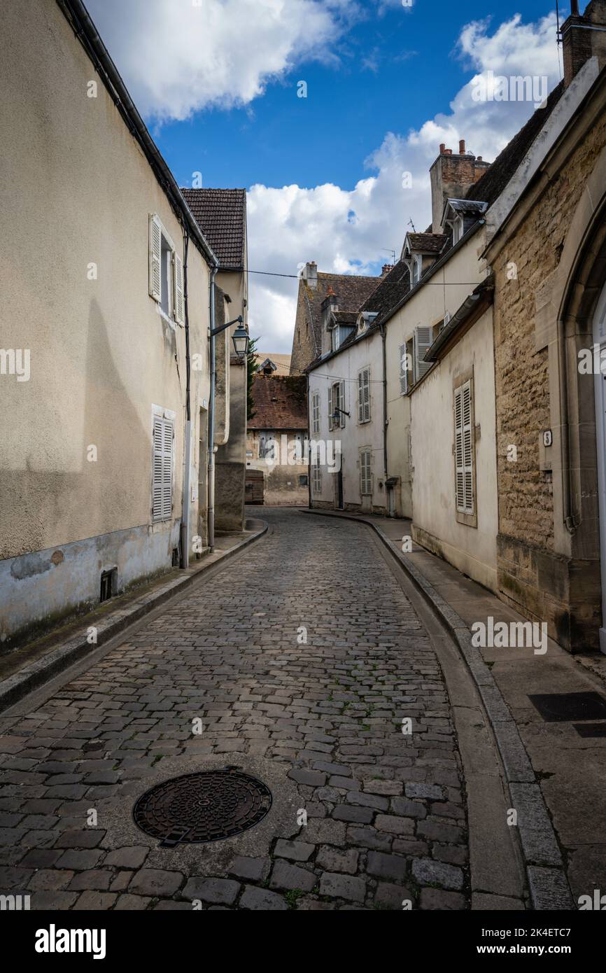 Détail rue à Beaune Bourgogne, France. Banque D'Images