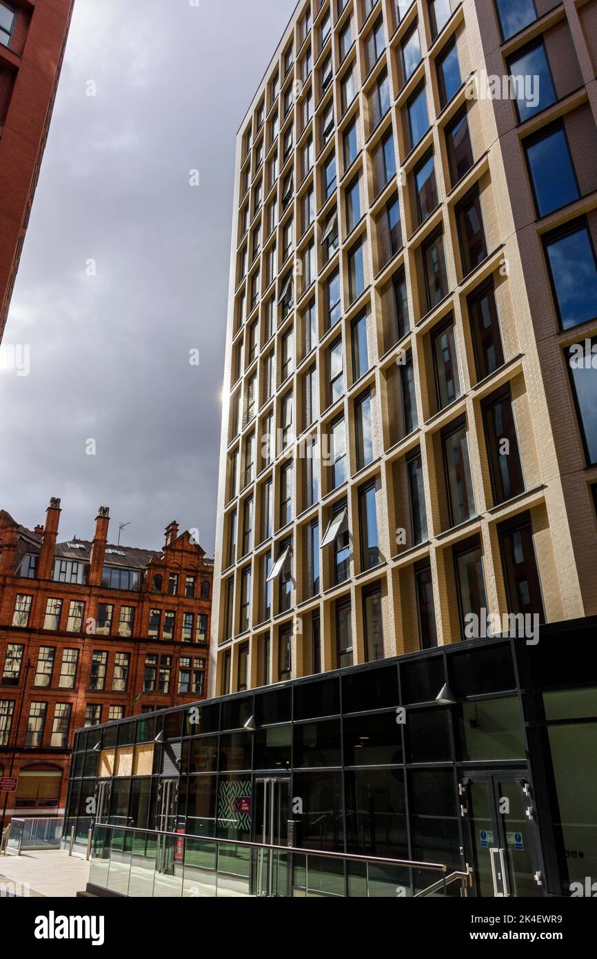 Aménagement paysager de terrains publics à Manchester New Square, Manchester, Angleterre, Royaume-Uni Banque D'Images