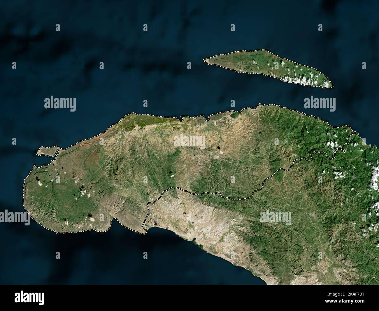 Map satellite geography haiti Banque de photographies et d’images à ...