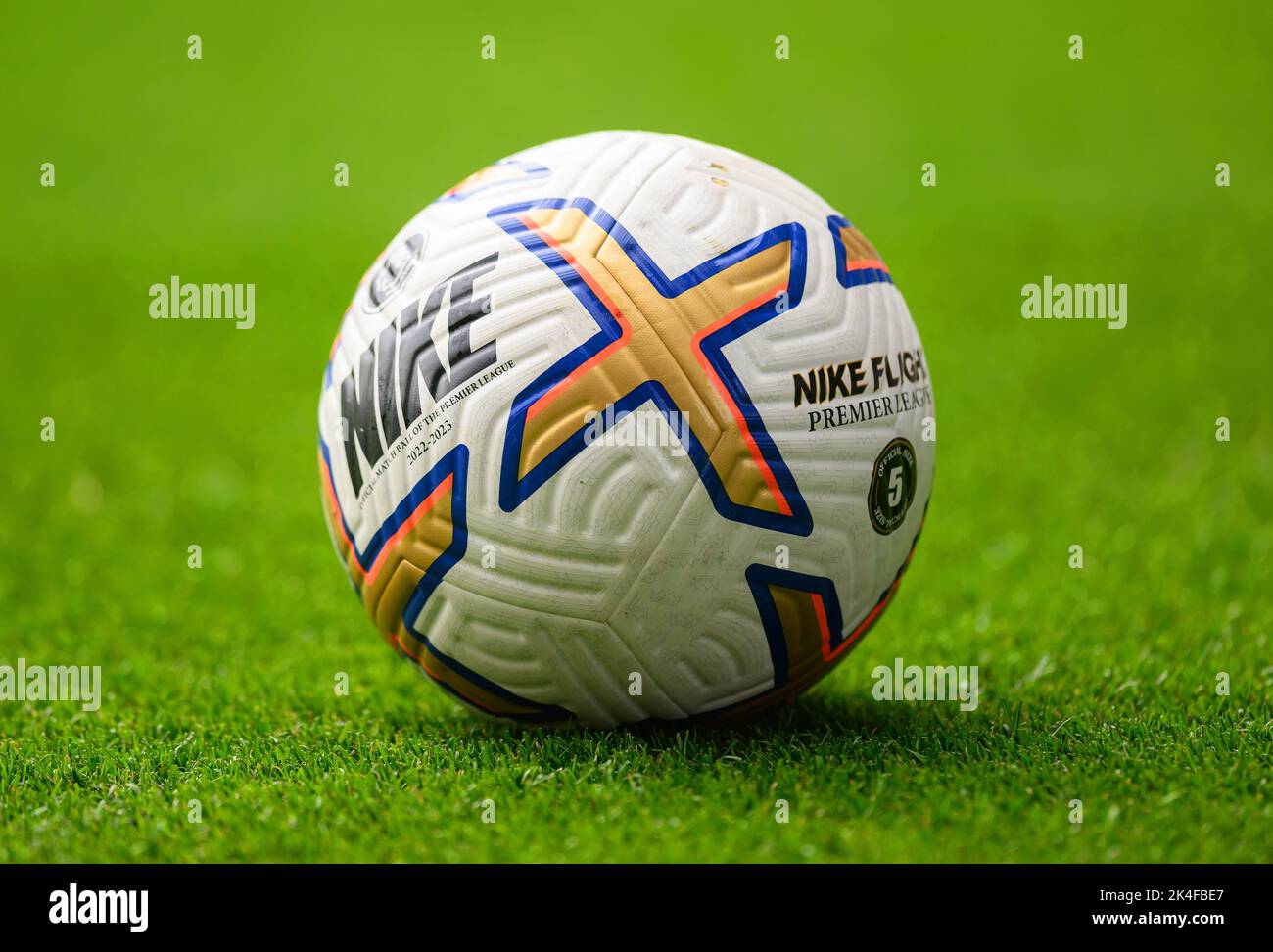 01 octobre 2022 - Crystal Palace v Chelsea - Premier League - Selhurst Park le football officiel de la Nike Flight Premier League lors du match de la Premier League contre Crystal Palace. Image : Mark pain / Alamy Live News Banque D'Images