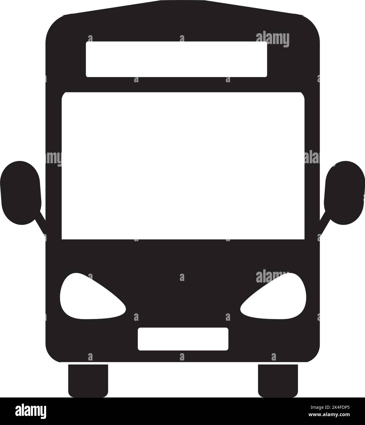 Illustration de la conception du symbole vectoriel de la station de transport en bus Illustration de Vecteur