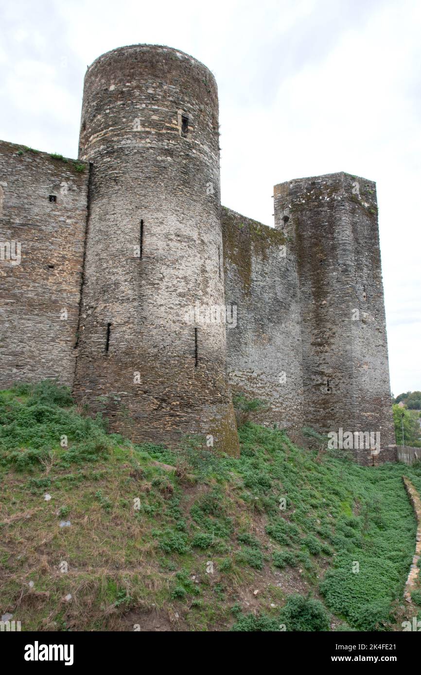 Tours du château de Pouance Banque D'Images