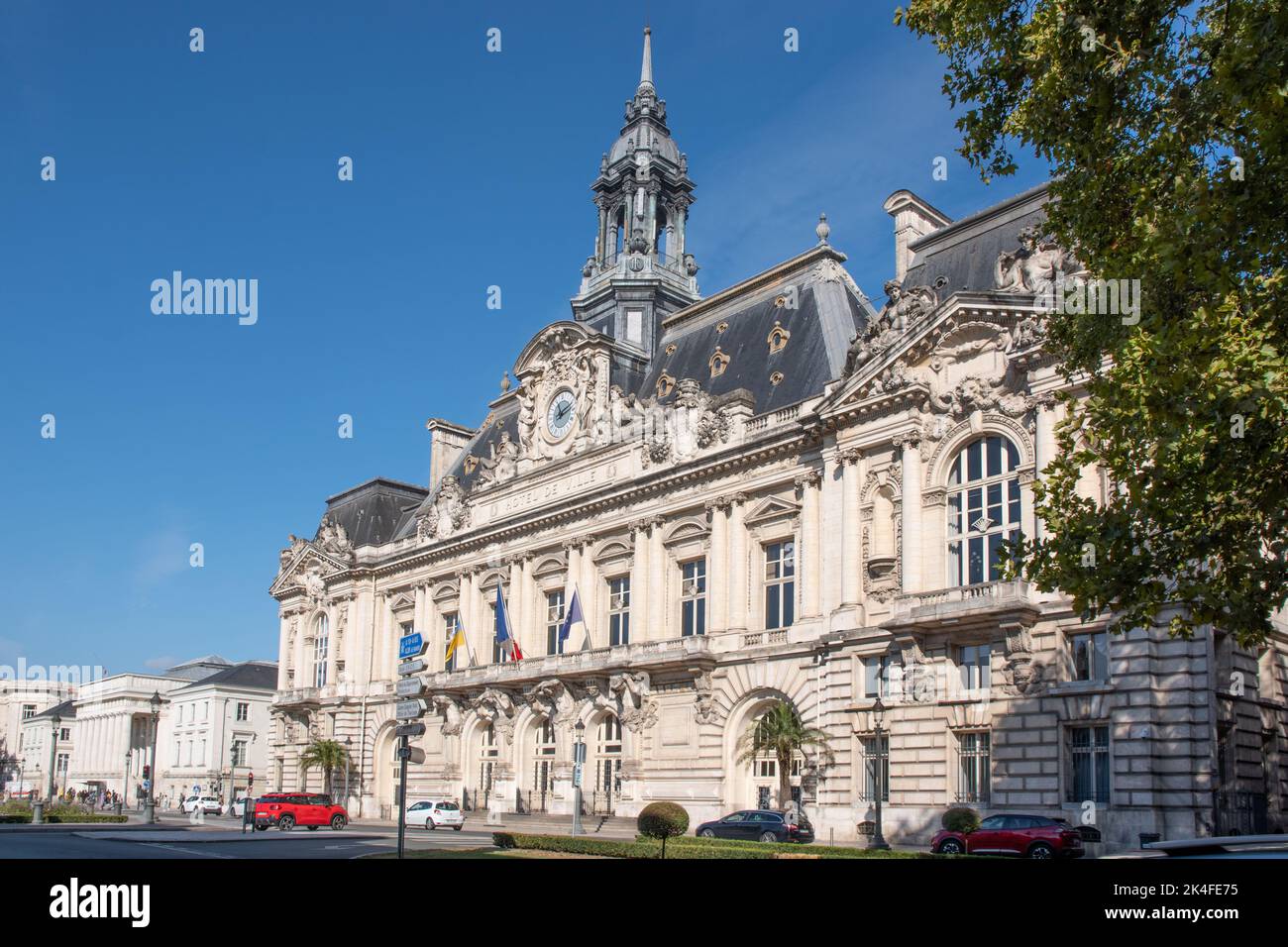 Hôtel de ville Tours Banque D'Images