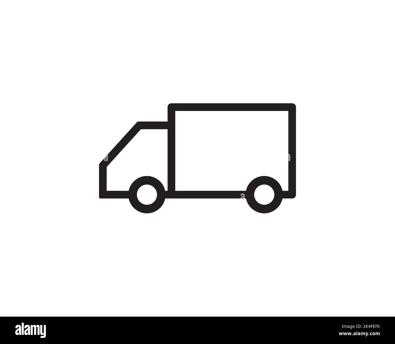 Camion transport transport expédition camion icône vecteur symbole illustration de conception Illustration de Vecteur