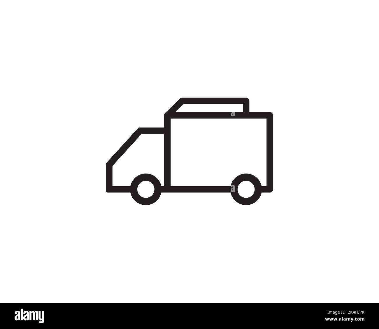 Camion transport transport expédition camion icône vecteur symbole illustration de conception Illustration de Vecteur