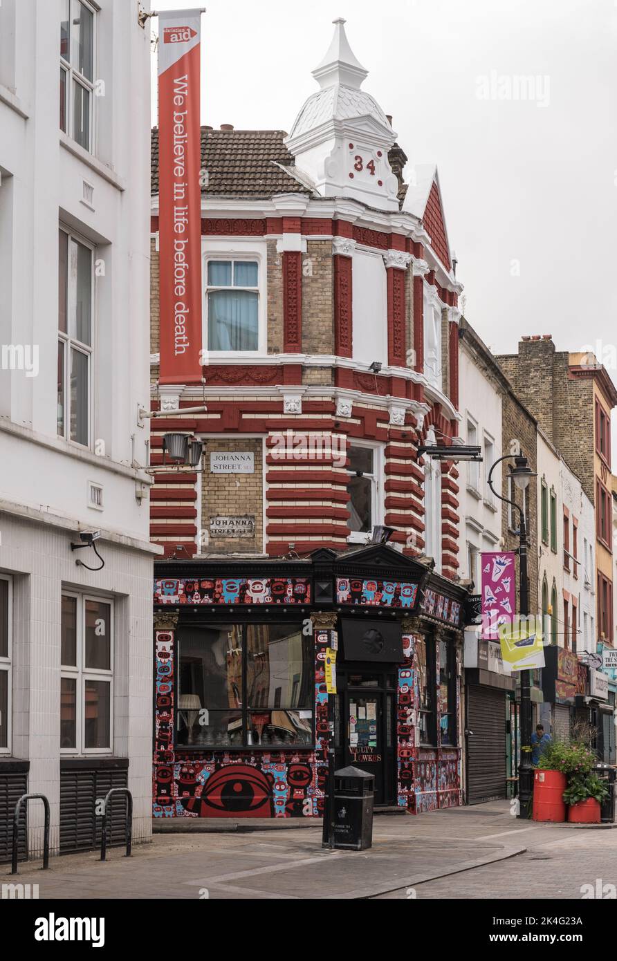 Johanna Street, Lower Marsh, Londres, SE1 Banque D'Images