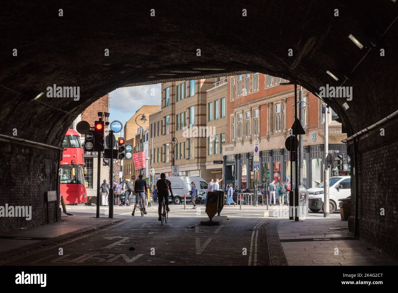 Vue de Lower Marsh, Londres, SE1 Banque D'Images