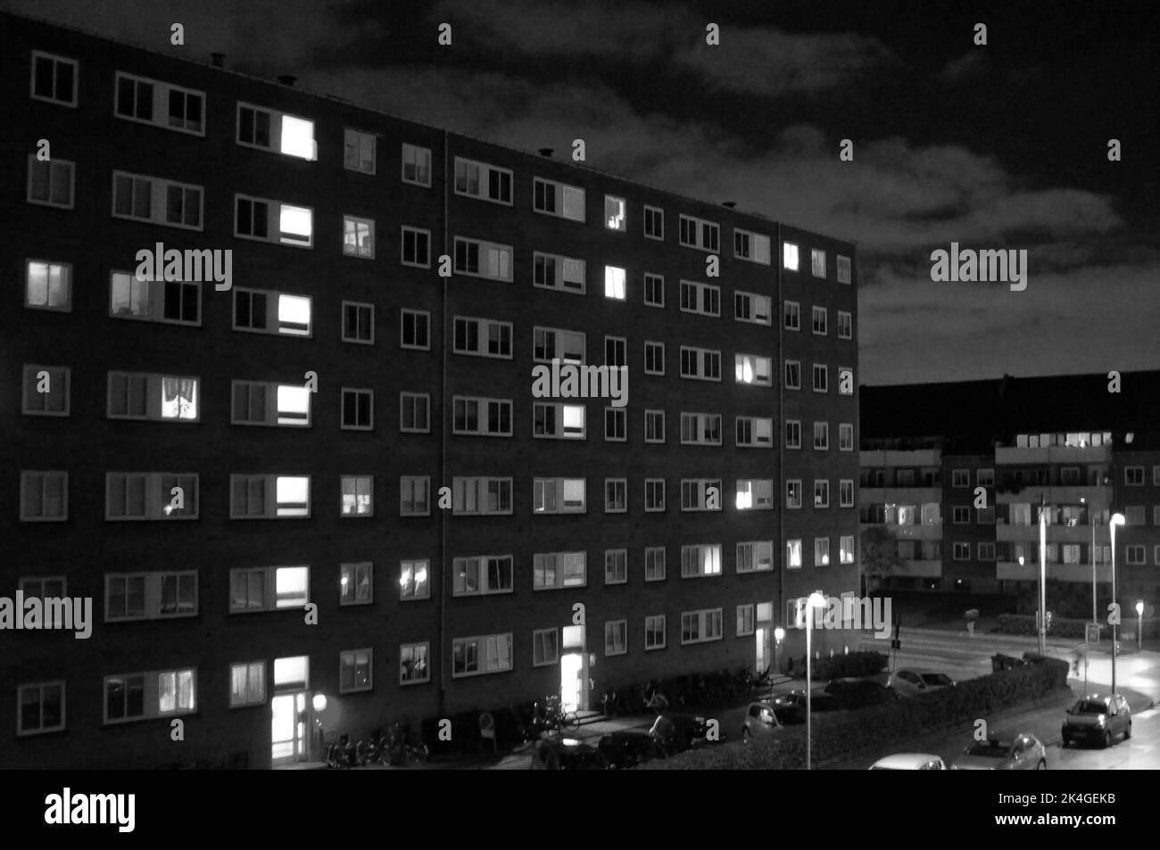 Kastrup/Copenhagen/Denmark/01 octobre 2022/certains comtés danois fermera l'éclairage de la rue de 10.pm jusqu'à 05.am en raison du prix élevé de l'énergie et de l'électricité . (Photo. Francis Joseph Dean/Dean photos. Banque D'Images