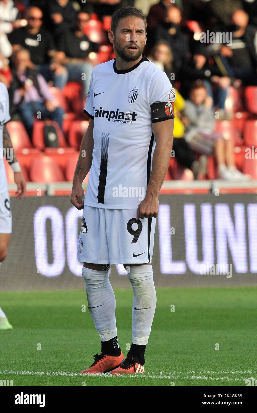 Naples, Italie. 02nd octobre 2022. Federico Dionisi joueur d'Ascoli, pendant le match de la ligue italienne SerieB entre Benevento vs Ascoli résultat final, Benevento 1, Ascoli 1, joué au stade Ciro Vigorito. Naples, Italie, 02 octobre 2022. (Photo par Vincenzo Izzo/Sipa USA) crédit: SIPA USA/Alay Live News Banque D'Images