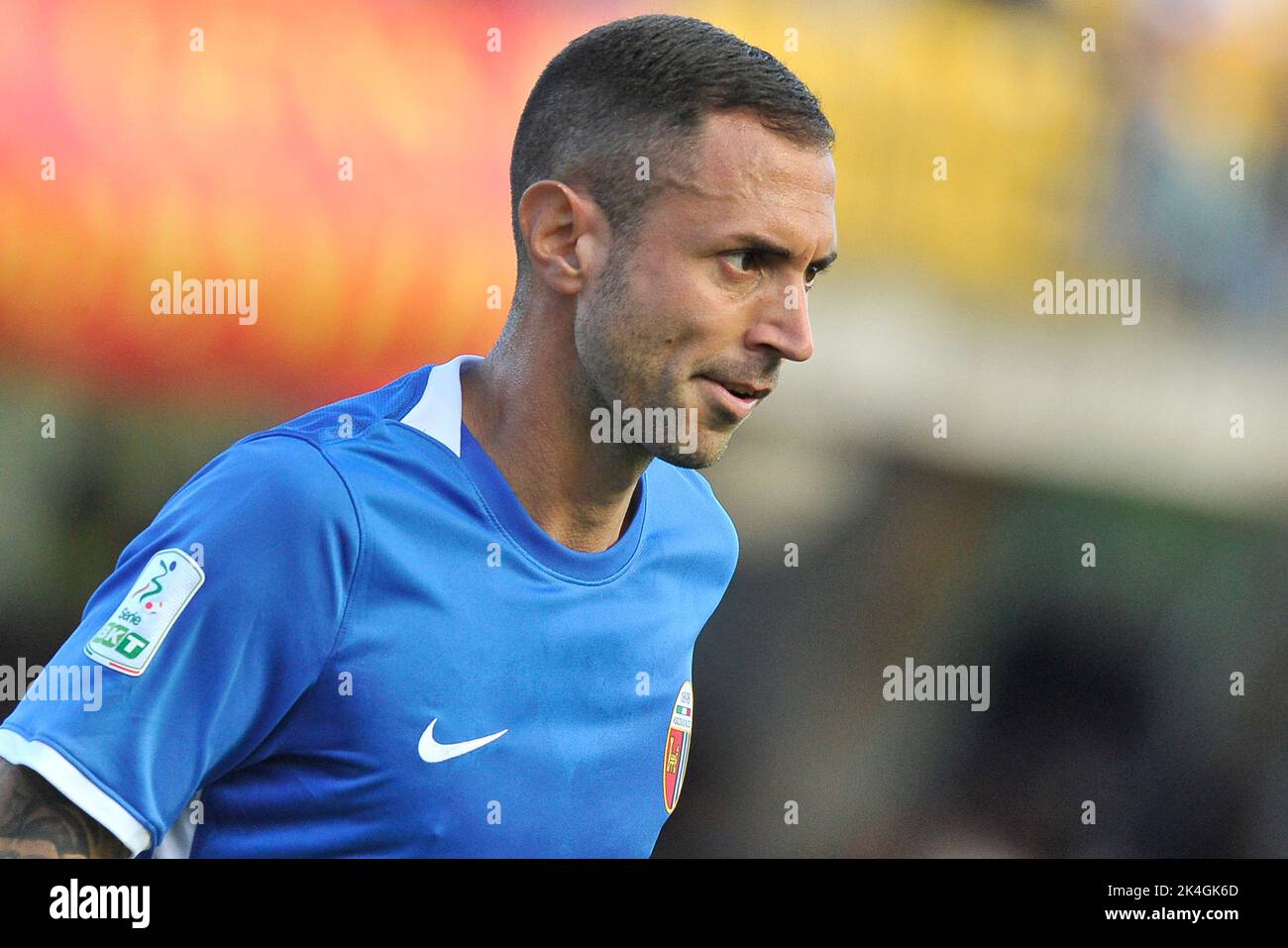 Naples, Italie. 02nd octobre 2022. Enrico Guarna joueur d'Ascoli, pendant le match de la ligue italienne SerieB entre Benevento vs Ascoli résultat final, Benevento 1, Ascoli 1, joué au stade Ciro Vigorito. Naples, Italie, 02 octobre 2022. (Photo par Vincenzo Izzo/Sipa USA) crédit: SIPA USA/Alay Live News Banque D'Images