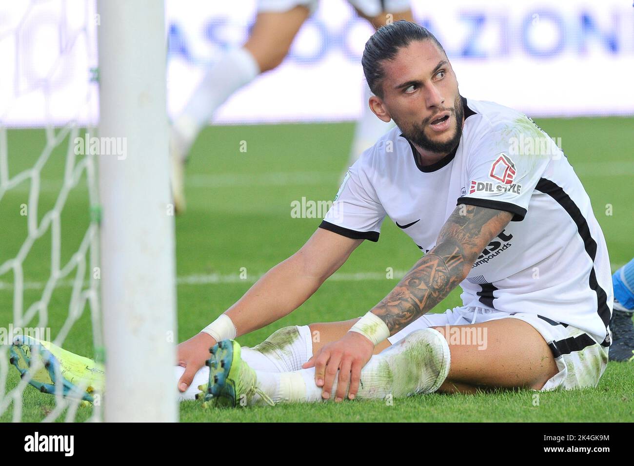 Naples, Italie. 02nd octobre 2022. Pedro Mendes joueur d'Ascoli, pendant le match de la ligue italienne SerieB entre Benevento vs Ascoli résultat final, Benevento 1, Ascoli 1, joué au stade Ciro Vigorito. Naples, Italie, 02 octobre 2022. (Photo par Vincenzo Izzo/Sipa USA) crédit: SIPA USA/Alay Live News Banque D'Images