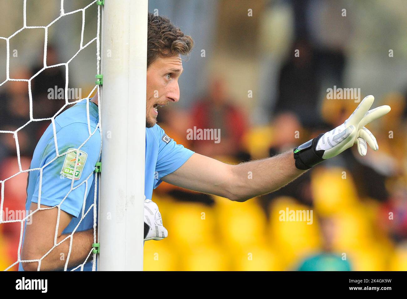 Naples, Italie. 02nd octobre 2022. Andrea Paleari joueur de Benevento, pendant le match de la ligue italienne SerieB entre Benevento vs Ascoli résultat final, Benevento 1, Ascoli 1, joué au stade Ciro Vigorito. Naples, Italie, 02 octobre 2022. (Photo par Vincenzo Izzo/Sipa USA) crédit: SIPA USA/Alay Live News Banque D'Images