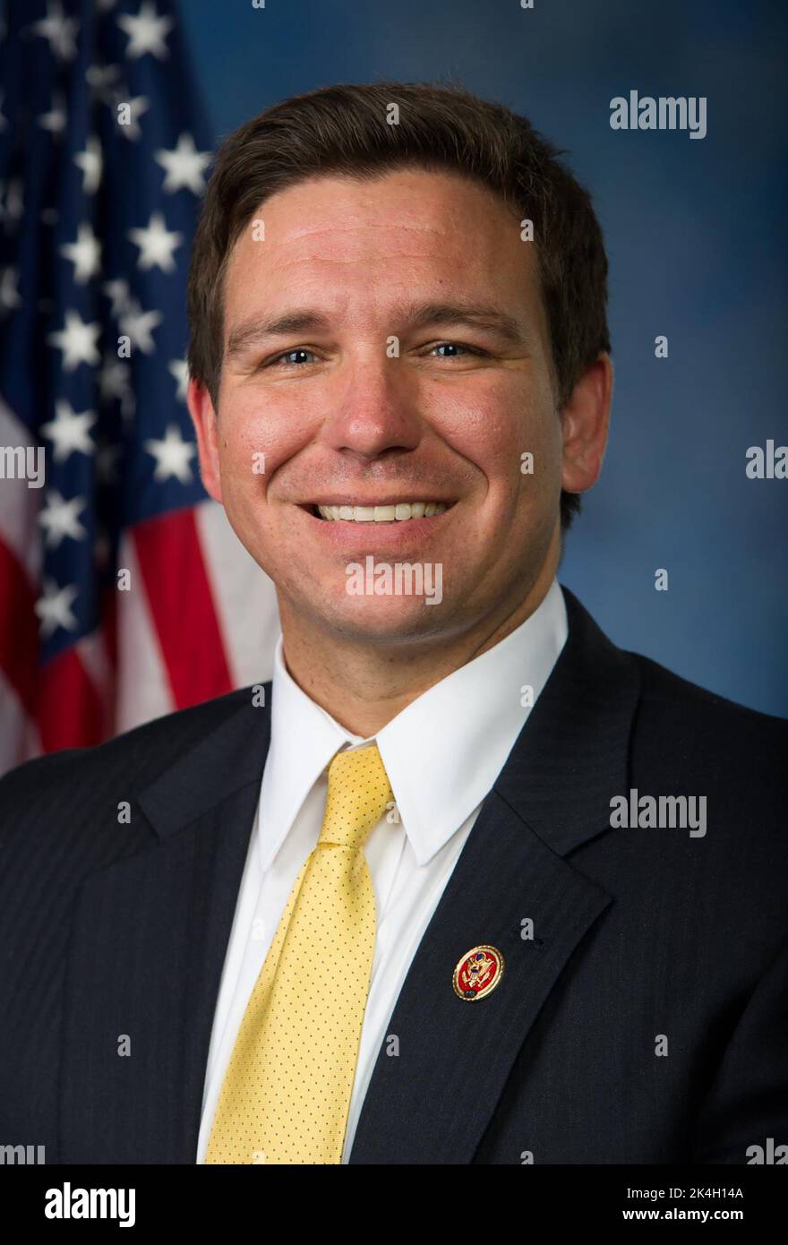 Le gouverneur de Floride Ron DeSantis dans un portrait officiel de 2013 quand il a servi pour la première fois comme représentant de Floride à la Chambre des représentants des États-Unis à partir de 2013-2018 avant de devenir gouverneur de Floride en 2019. (ÉTATS-UNIS) Banque D'Images