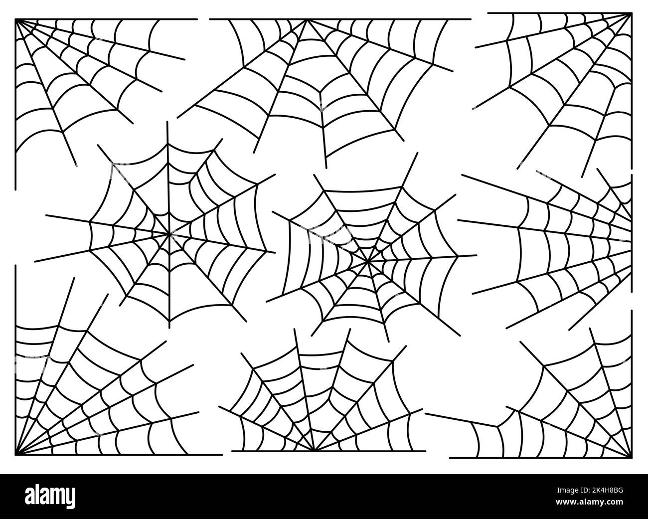 Toiles d'insectes Banque d'images vectorielles - Alamy