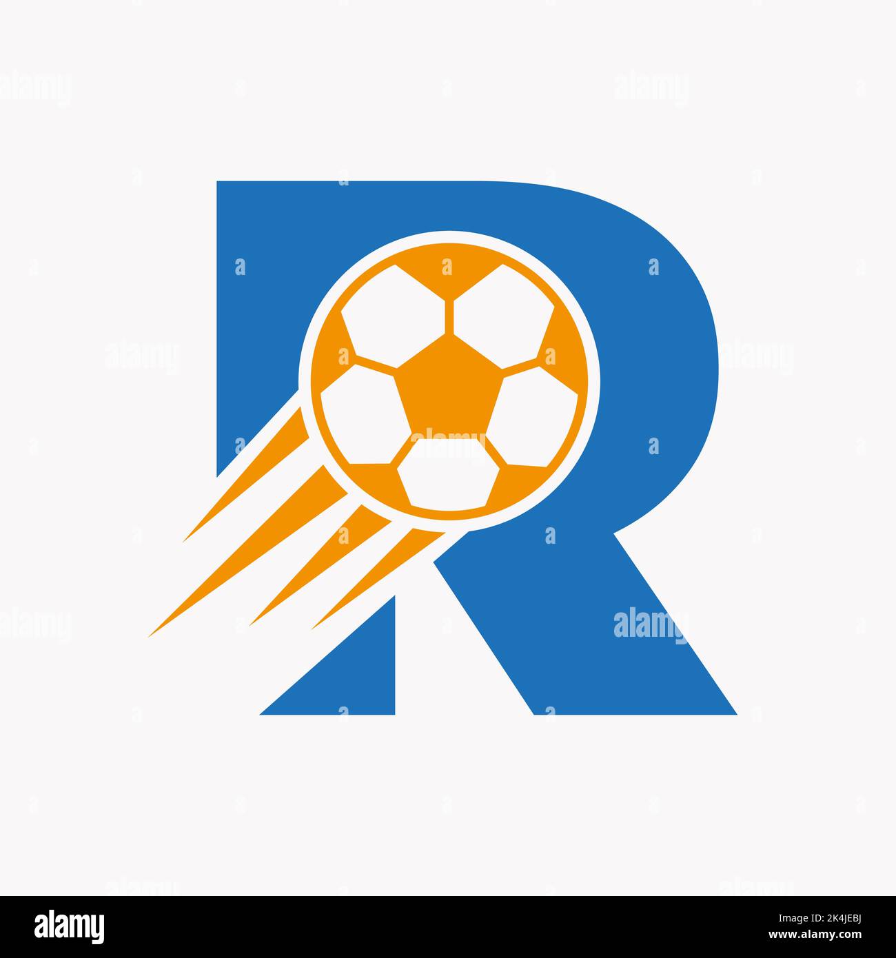 Frapper le football Banque d'images vectorielles - Alamy