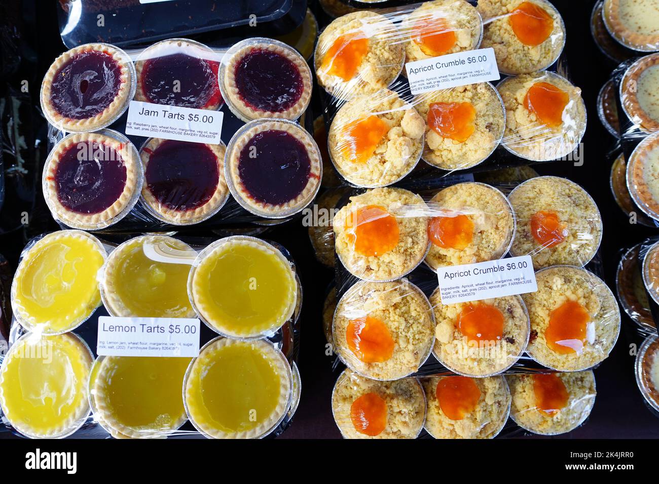 Tartes et crumbles à Adélaïde, Australie méridionale Banque D'Images