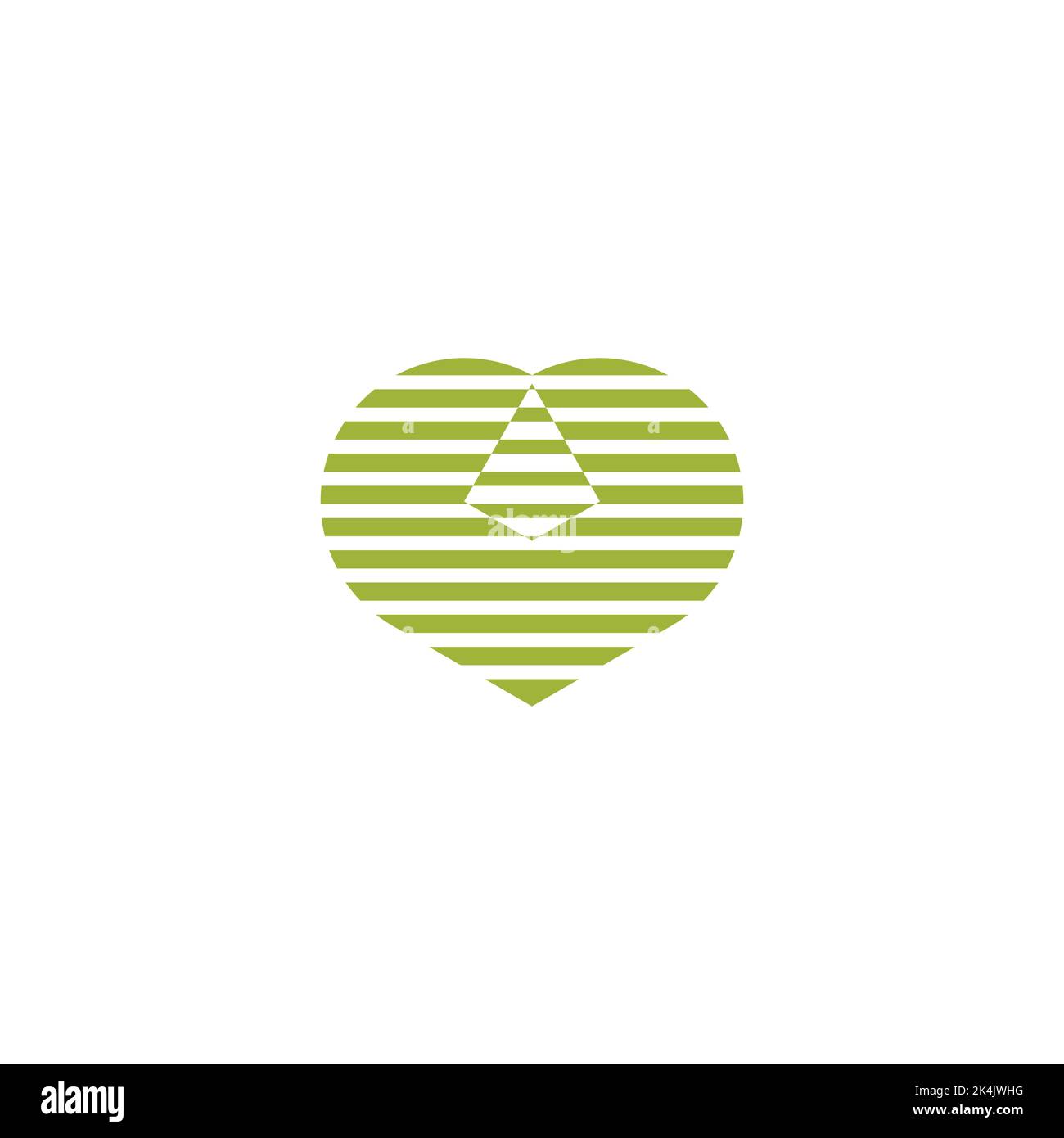 bandes amour feuille eco symbole bio logo vecteur Illustration de Vecteur